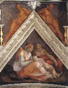 Michelangelo Buonarroti Ancestors of Christ: figures Germany oil painting artist